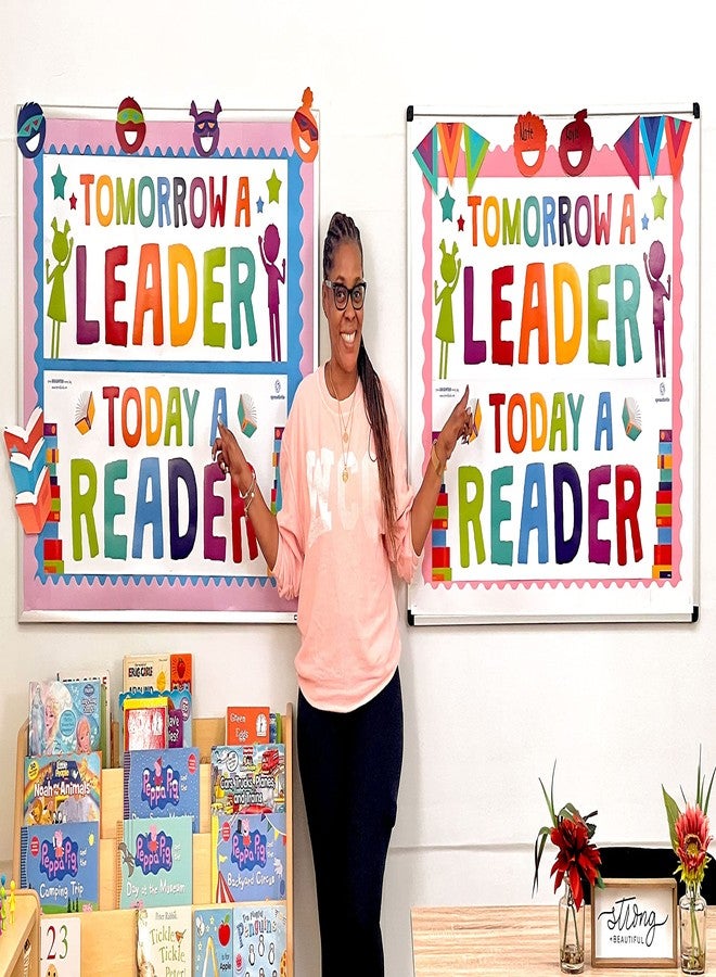 Sproutbrite Classroom Decorations - Reading Banner and Poster for Teachers - Bulletin Board and Wall Decor for Pre School, Elementary and Middle School - Image 2